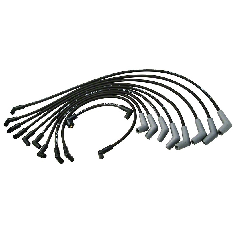 Black Ford Racing Spark Plug Wires for V8