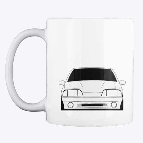 Foxbody Mug - White Mustang GT
