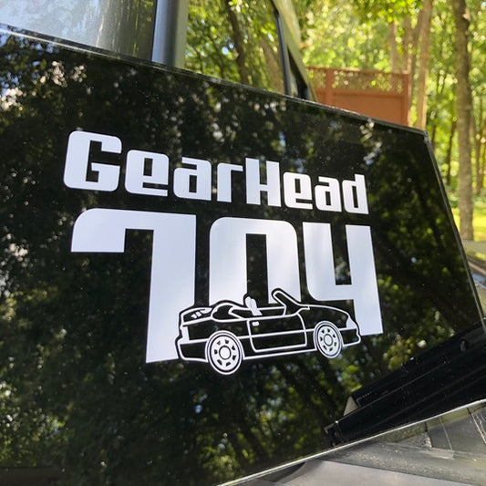 Gearhead704 - Die-cut Vinyl Window Graphic